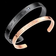 Парные браслеты "King&Queen" gold&black  B137M