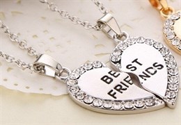 Кулоны со стразами "Best friends" BF11