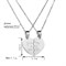 Парные кулоны "Ты мой человек" silver K112 - фото 12849