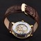Часы мужские скелетоны Forsining механические white with gold U8073 - фото 13709