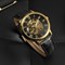 Часы мужские скелетоны Forsining механические black and gold U8077 - фото 13725